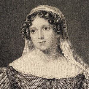 Felicia Hemans 6.75" x 4.75" Antique Engraving/Print